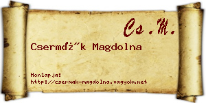 Csermák Magdolna névjegykártya